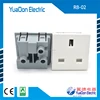 Flush mounted European universal electrical wall socket outlet