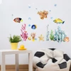 Removable Colorful Fish 3D Wall Sticker with Sparkling Crystals