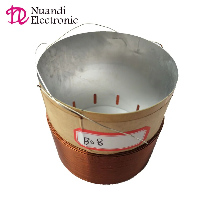 75.5mm 3inch Round Copper Wire Aluminum Bobbin 4 Layers Speaker Voice