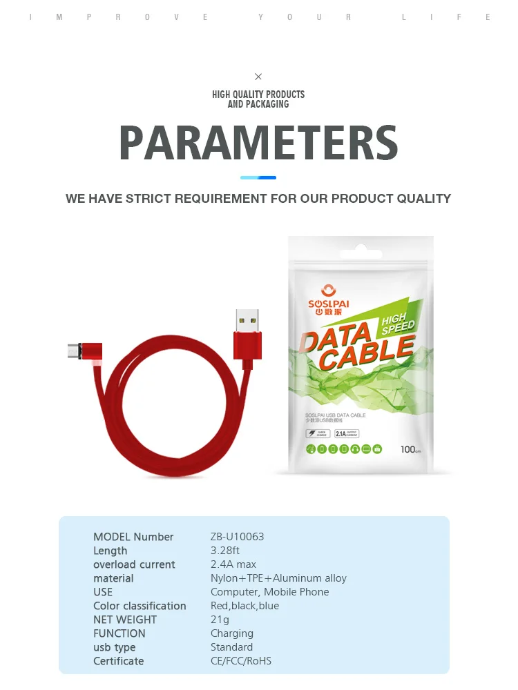 wholesale multi use usb cable 2.4a nylon braided micro usb magnetic cable for samsung - ANKUX.COM