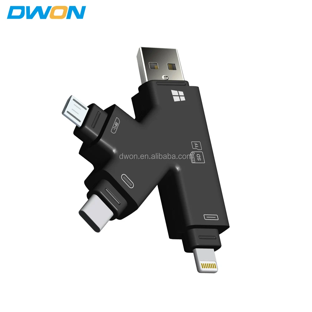 card reader otg 4 in 1 otg type-c sd reader - ANKUX.COM