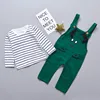 Character Jumpsuit Custom Cargo Pant And Advicement Cotton T-Shirt Kids Boy Clothes 1 Year Bubble Boy Suit