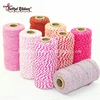 Wholesale multi colored cotton rope twine spool