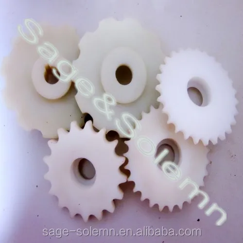 Nylon Roller Chain And Sprocket / Plastic Chain Sprocket By