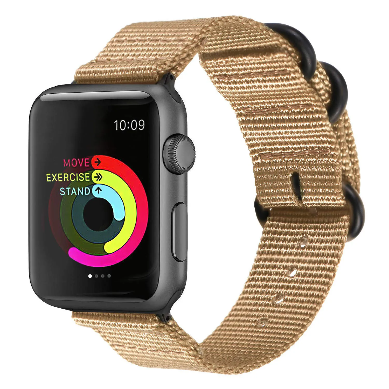 2019 New Wholesale Cheap Woven Nato Nylon Watch Band For Apple Watch