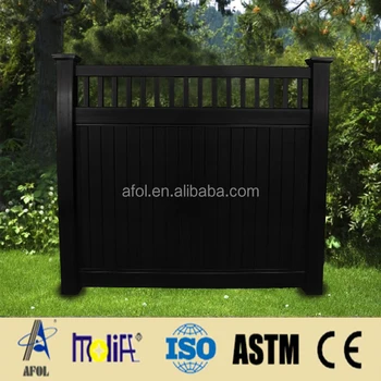 Zhejiang Afol Pvc Stockade Fence Black Portable Panels Zhejiang Afol Pvc Stockade Fence Black Portable Panels