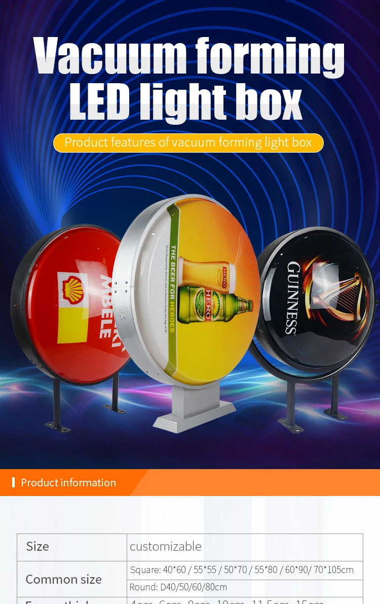 Silkscreen Printing Acrylic Forming Led Round Light Box Buy Led Round Light Box,Round Light