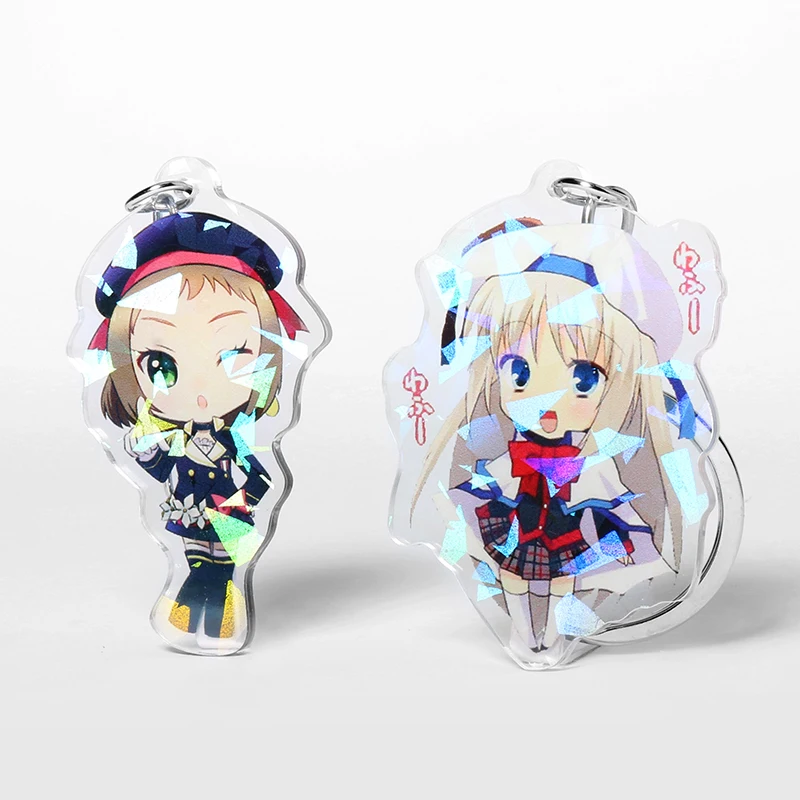 Clear Acrylic Keychains With Epoxy Vograce Custom Charm ...