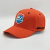 Best Quality Design 3d Embroidery Basebase Cap,Orange Elastic Cotton Sport Hats,Embroidered Patch Red Flex Fit Baseball Hat Cap