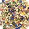 4mm Full Colors Hotfix Ceramic Rhinestones Metallic Gold Rim Domestuds DMC Crystals Hot Fix Strass Stones DIY Iron On Rhinestone