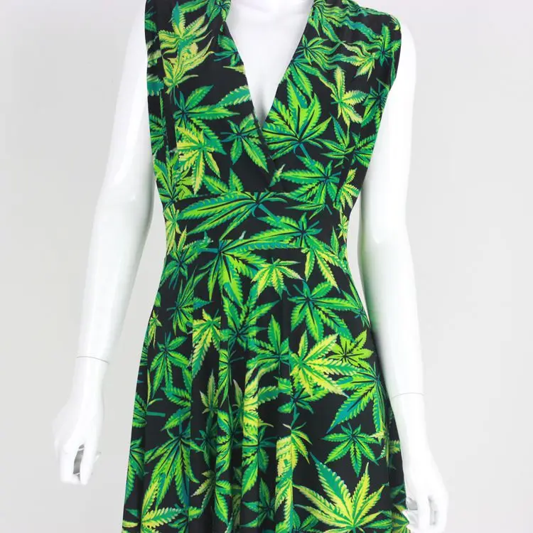 платье с марихуаной