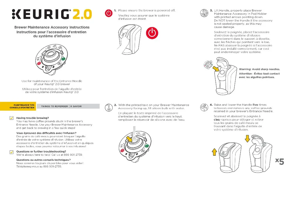 Keurig 2.0 outlet brewer maintenance accessory