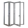 America CSA NFRC AS2047 Standard soundproof wood color thermal break double glass aluminium bifold door