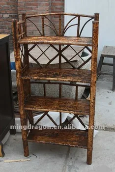 Chinese Antique Furniture Sichuan Bamboo Book Shelf Movable Chinese Antique Furniture Sichuan Bamboo Book Shelf