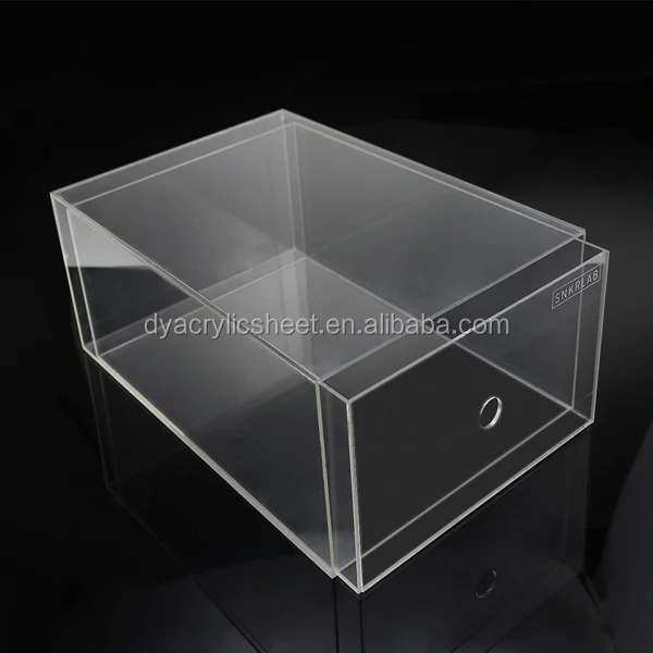 Medio-zapatos De Tacón Cajas De Material Acrílico Claro Apilable Zapato