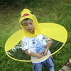 Rain Ponchos Children's Raincoat UFO Children Umbrella Hat Magical Hands Free Cover Funny Baby Rain Coat Outdoor