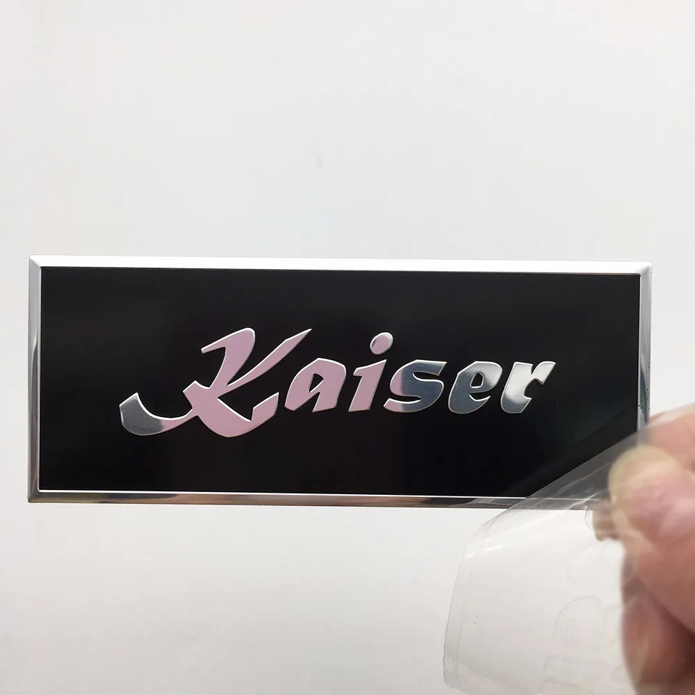 Custom Metal Silver Raised Logo Self-adhesive Aluminum Sticker - Buy