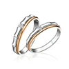 ATHENAA 925 Sterling Silver Wedding Gift Little Zircon Segmental Sliver Ring