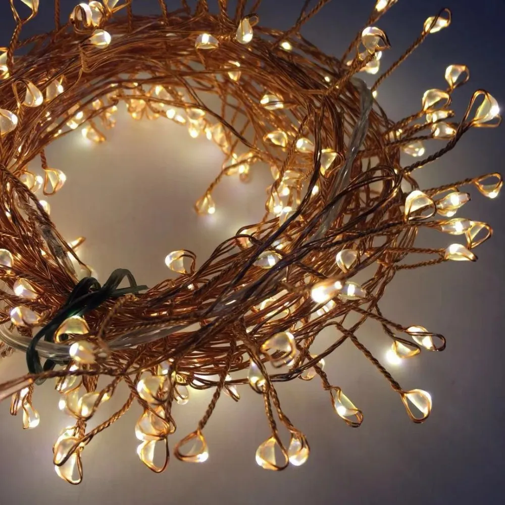 led firecracker lights waterproof 200 led starry fairy lights