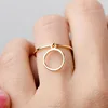 Fine quality 925 sterling silver Open Circle Dangle Ring silver round shape pendant ring LYR0252