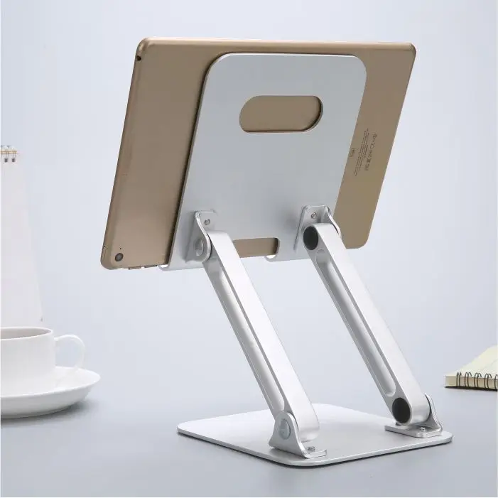 Adjustable foldable aluminum tablet stand tablet mount for iPad