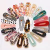 Xus Ins style acrylic bb hairpin acetate hair clip turtle nail jelly hairpin metal side clip word clip wholesale