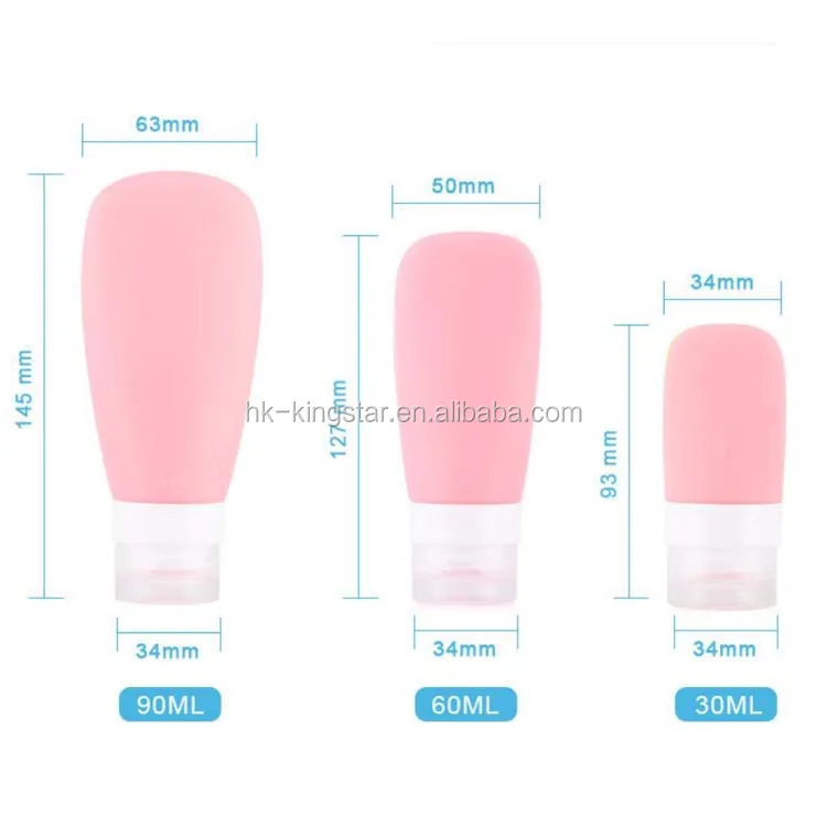 Wholesale BPA Free FDA Certificated Silicone Travel Containers Bottle for Shampoo