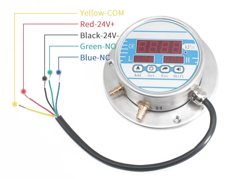 1000100kpa Led Digital Differential Pressure Digital Water Pressure