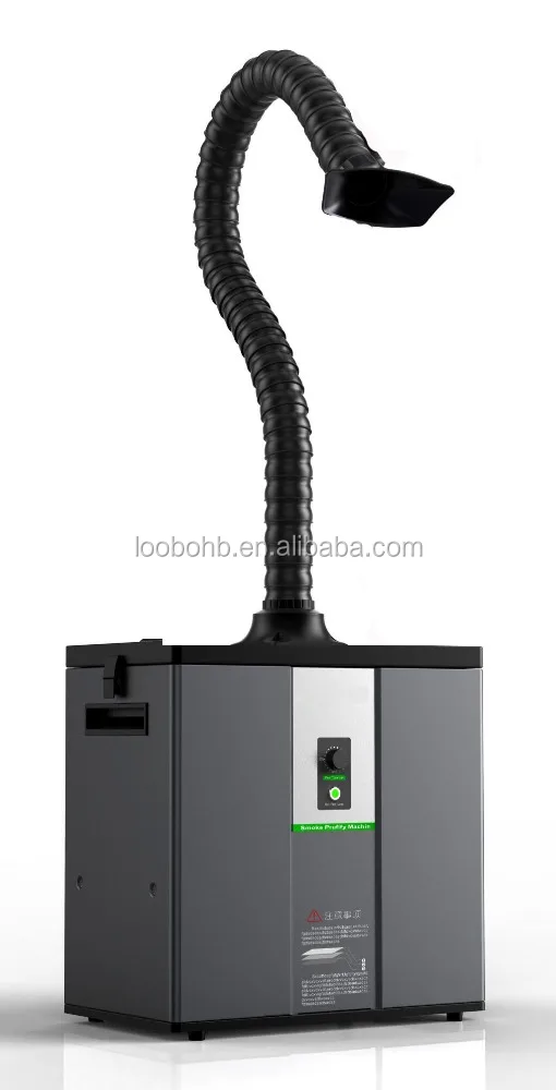 
LOOBO Best Sales Soldering Fume Extractor Laser Smoke Absorber Evacuator with Extraction Arm Hood for Laser Cutting 