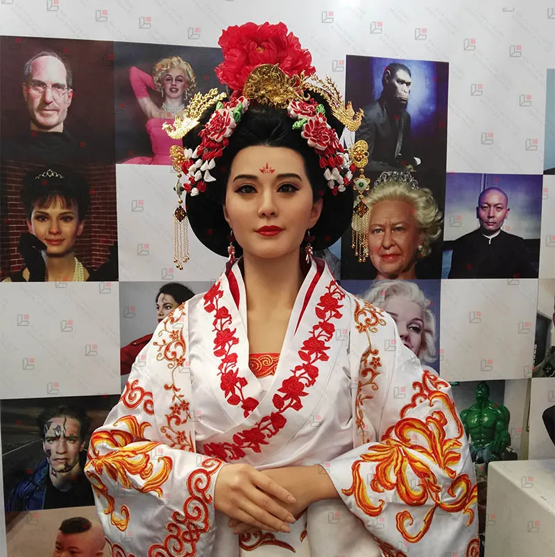 Hyper Simulated Life Size Chinese Style Beauty Wax Statues For Museum Buy Wax Statues,Life