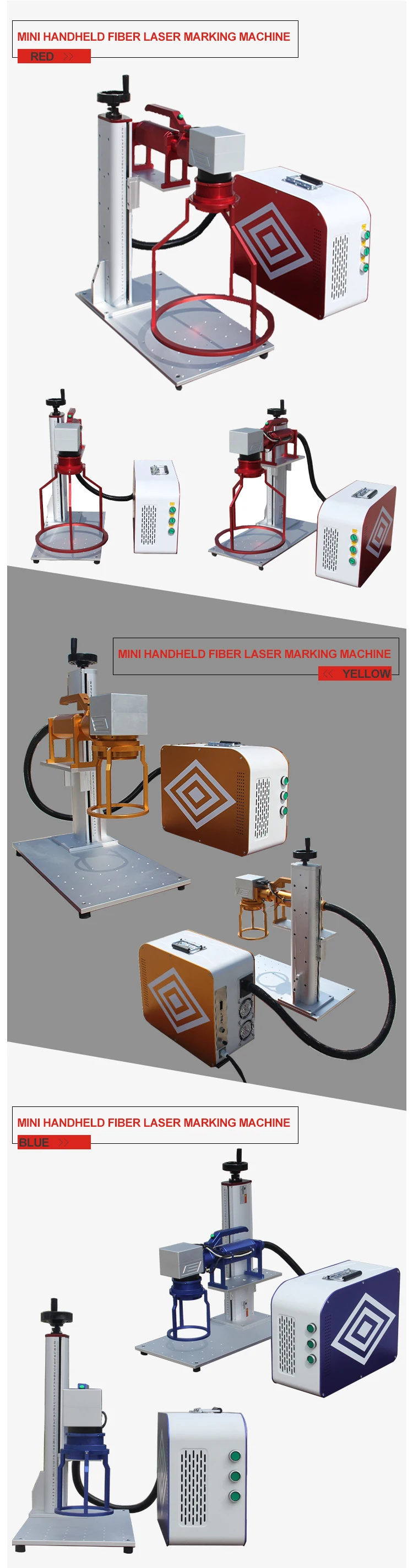 30W mini fiber laser marking machine from Chine factory engraving lasers