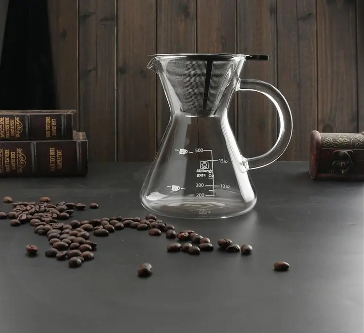 1000ml pour over coffee brewer-unlock flavor with paperless