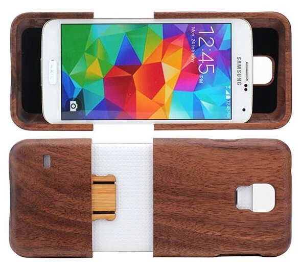 Mobile Phone Wood Case For Samsung Galaxy S5 Mini Hard Back Cover Case
