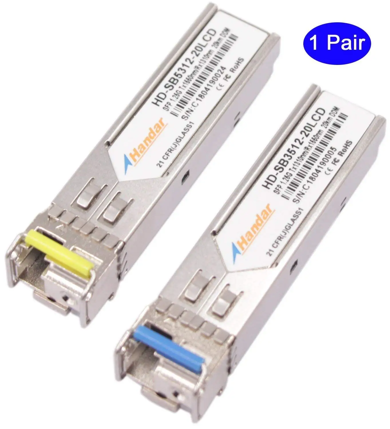CISCO Compatible MGBBX1//MGBBX1D 1.25G 1310//1490nm BiDi 20km Transceiver