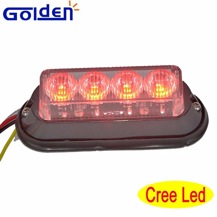 Small 6 Led Strobe Warning Emergency Vehicle Flashing Light For Trucks