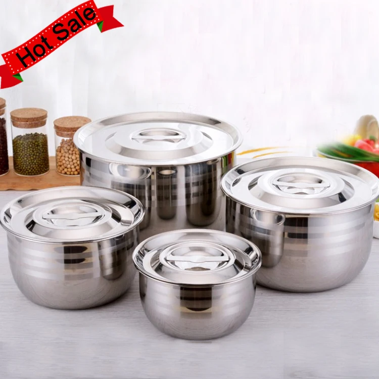 Commercial Kitchen Stainless Steel Indian Cooking Pots For Sale - Buy ...