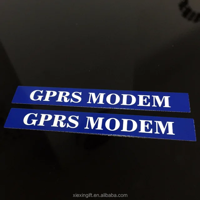 Custom decorate label letter metal glossy plate