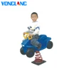 animal theme plastic rocking the horse outdoor playground equipment