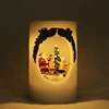 Christmas LED Candle Light with Santa Claus/Snowman/Nativity/Christmas Tree style