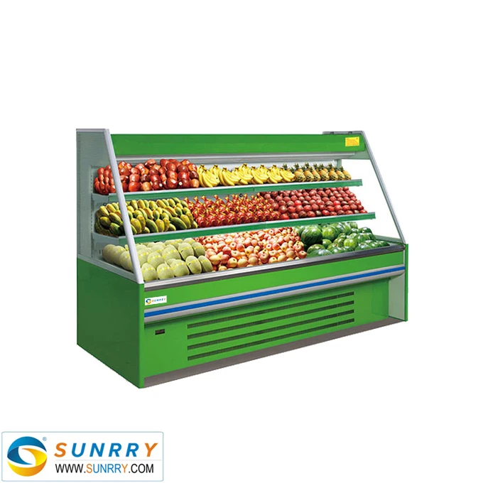 New design mini supermarket display freezer for vegetable and fruit display (SUNRRY SY-SVS1500W)