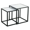 Living room Modern Simple White square low tea sofa center coffee marble top table