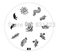 2015 new A Series A11 Nail Art Polish DIY Stamping Plates Image Templates Nail Stamp Stencil