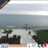 face mounted balcony glass railing designs with U channel bases