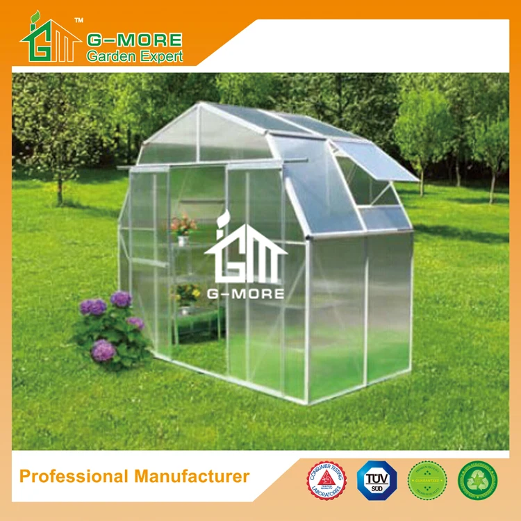 G-MORE Wholesales Wall Lean-To Series Aluminum Polycarbonate Hobby Greenhouse(GM31052)