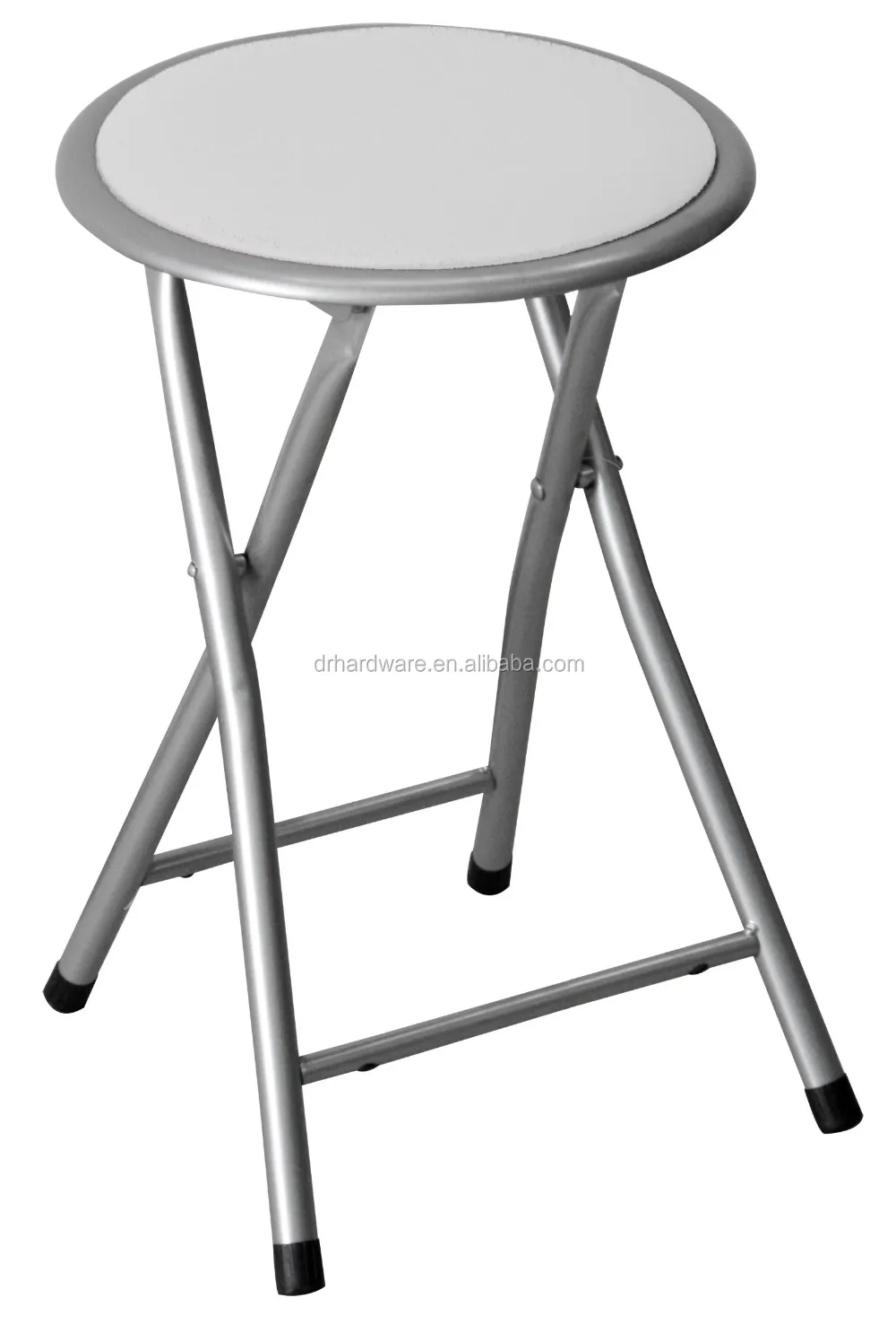 Metal Round Folding Stool With Cushion Seat - Buy Round Folding Stool ...