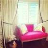 French Provincial Style Pink Loveseat Sofa/Solid Wood Hand Carved Velvet Sofa/Country Rustic Style Fabric Two Seat Sofa