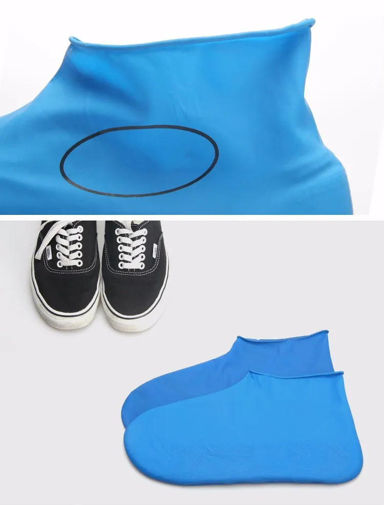 Reusable Shoe Covers Latex Rainy Motorcycle Riding Cycling Nonslip