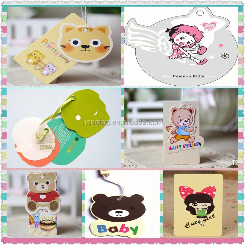 Paper Hang Tag For Kids Bags Clothing Hang Tags Paper Hand Tag For