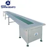 Stainless Steel Can Conveyor System/Roller Conveyor Table/Tempered Glass Table Top Chain Conveyor