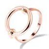 Geometric Round Ring Glossy Round Index Finger Ring